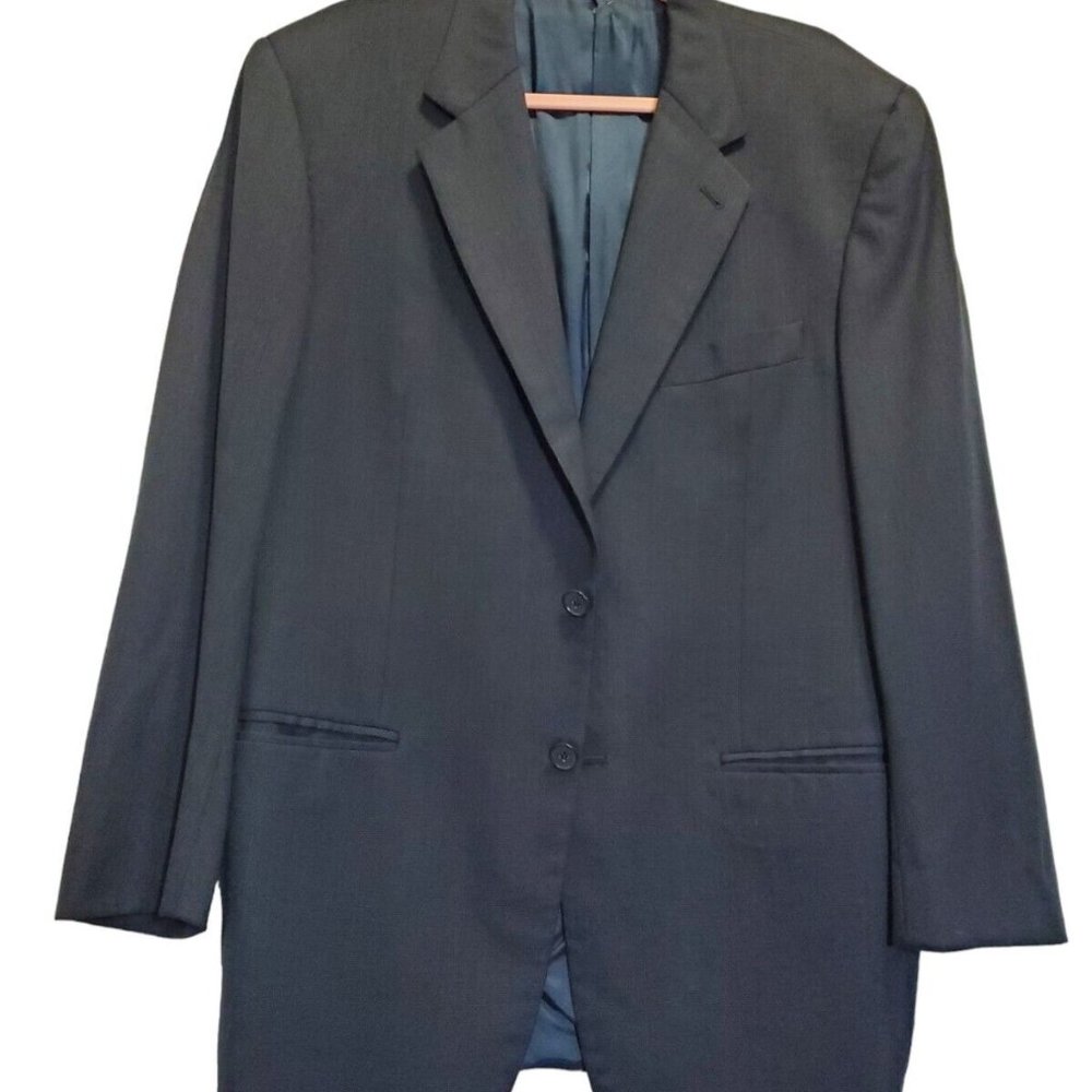 40R Joseph Abboud Italian Wool Blue Navy Blazer - Suit Jacket Sport Coat